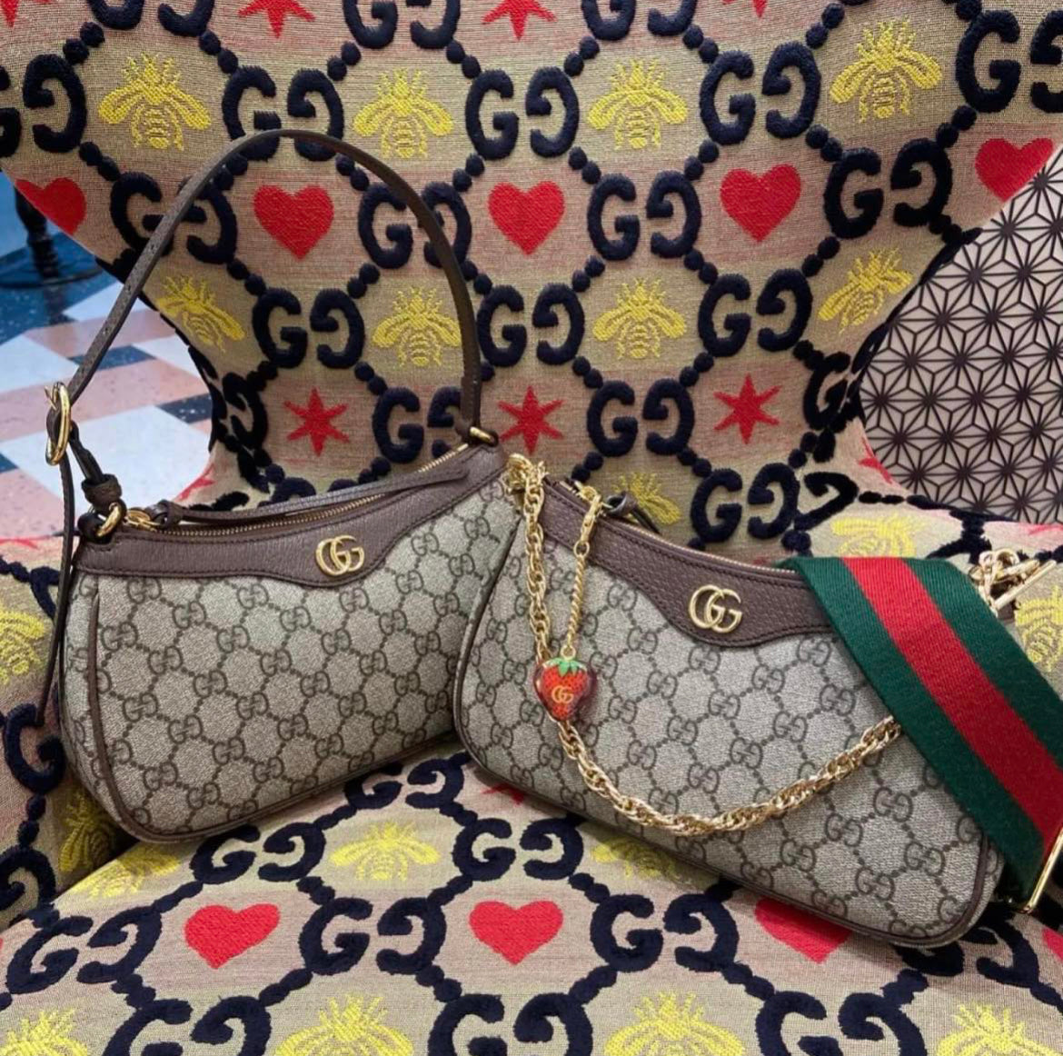 OPHIDIA GG SMALL HANDBAG