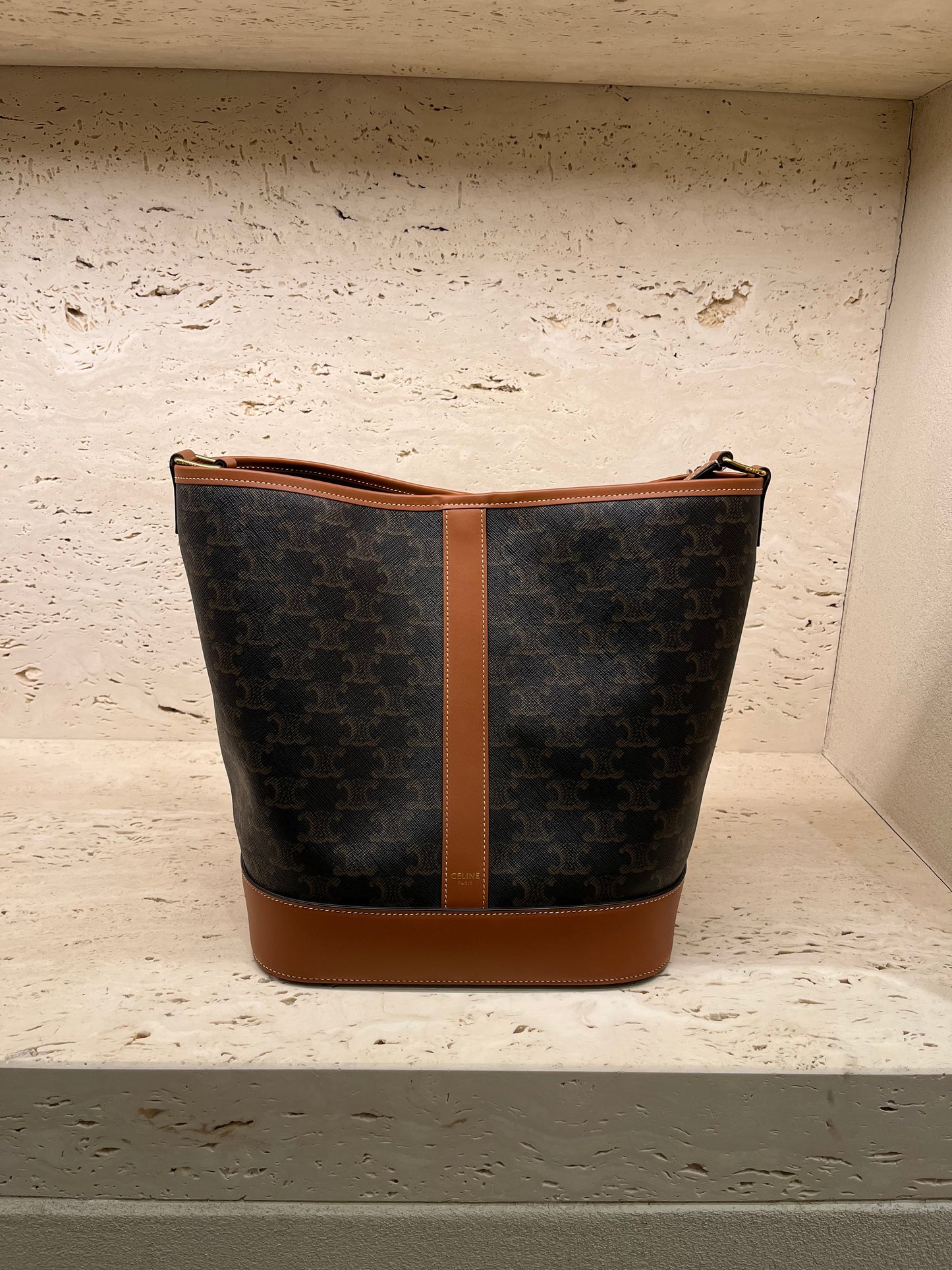 Celine bucket bag calfskin leather