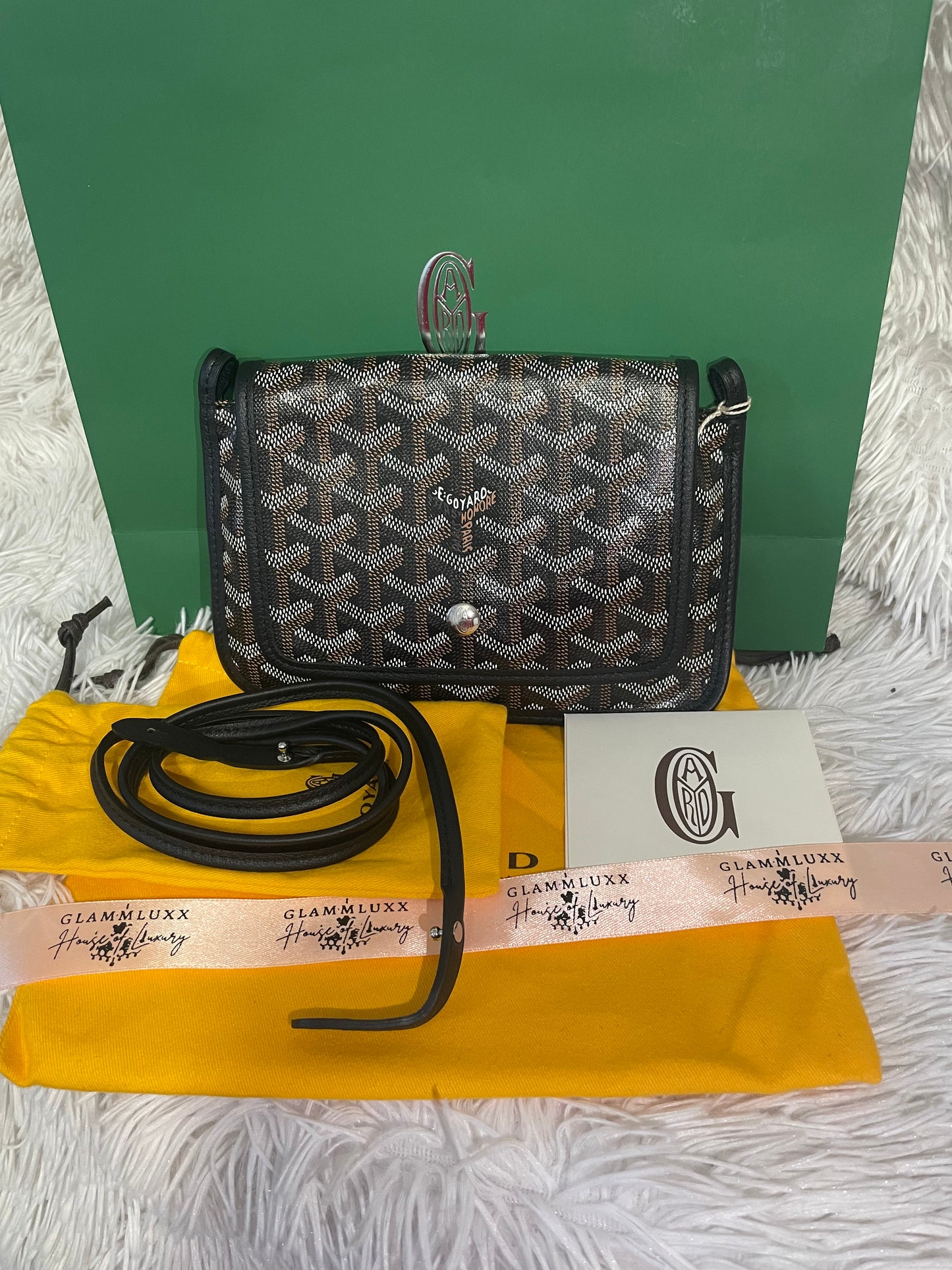 Plumet pocket wallet -Black/Tan