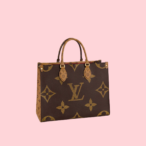 Louis Vuitton On The Go Tote Bag Reverse Monogram GM Cloth ref