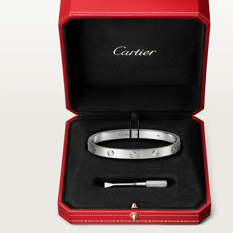 Pre Order: Cartier Love Bracelet (White Gold)